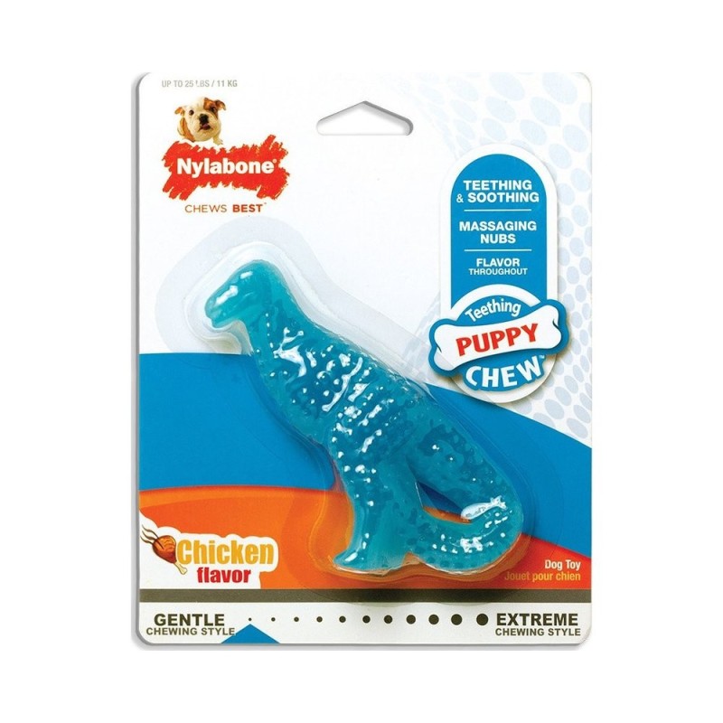 Nylabone Μασητικο Παιχνιδι Δεινοσαυρος Για Κουταβια Με Γευση Κοτοπουλο Small