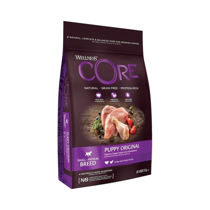 Wellness Core Puppy Small Medium Κοτοπουλο Γαλοπουλα  10Kg