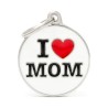 Ταυτοτητα My Family Charms I Love Mom - Λευκο