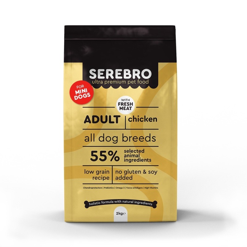 Serebro Adult Mini Κοτοπουλο 2Kg Λήξη 8/2025