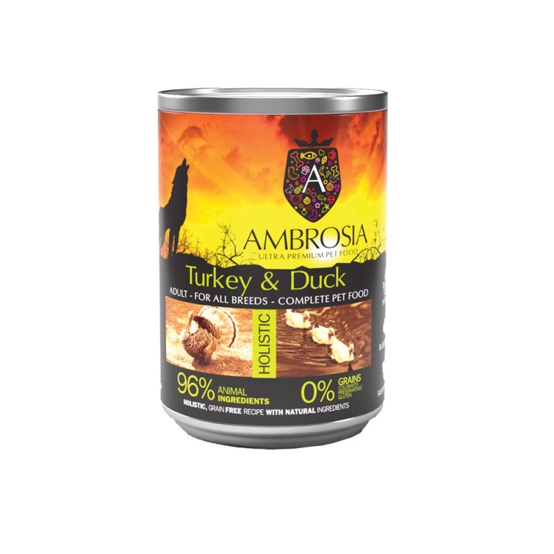 Ambrosia Grain Free Adult Sensitive Turkey & Duck 400G