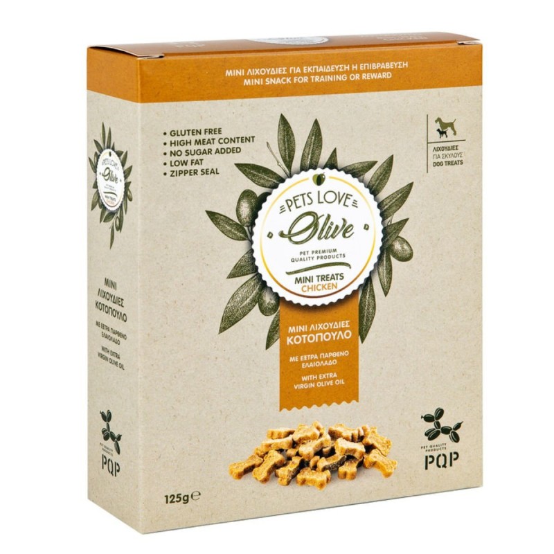 Pqp Olive Λιχουδιες Με Κοτοπουλο & Ελαιολαδο 125G