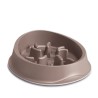 Stefanplast Μπωλ Αργου Ταισματος 20.5X20.5X6.5Cm 0.5L Γκρι/Μπεζ