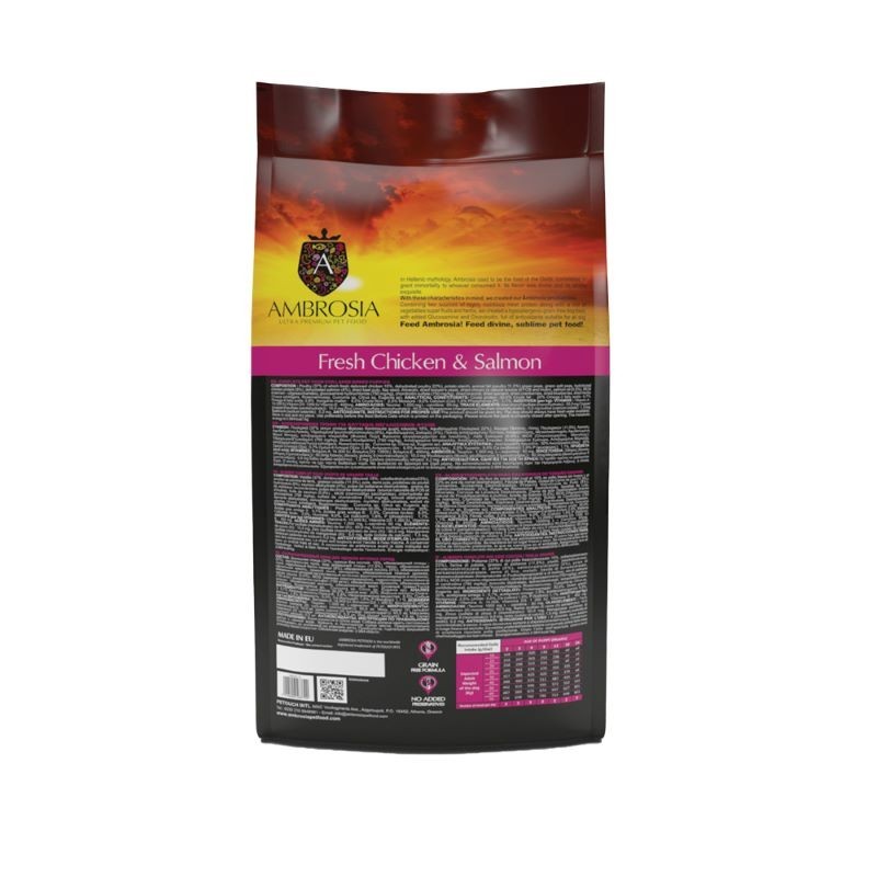 Ambrosia Puppy Large Κοτοπουλο & Σολωμος 2Kg