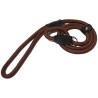 Rosewood Οδηγος Με Πνιχτη & Δερματινες Ραφες Καφε 120Cm