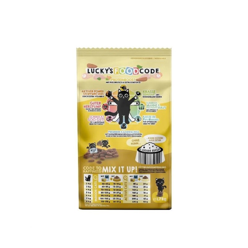 Lucky Lou Adult Πουλερικά & Φρέσκο Κοτόπουλο 1.7Kg