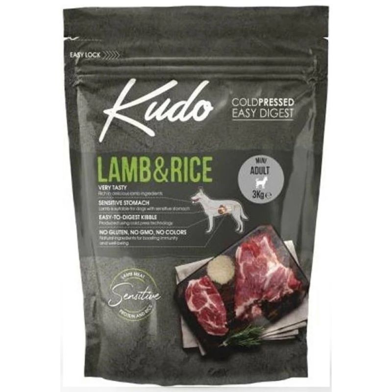 Kudo Ημισκληρη Adult Mini Αρνι & Ρυζι 3Kg