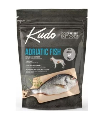 Kudo Easy Digest ξηρά τροφή σκύλου kudo adult mini ψαρι αδριατικης 3kg