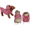 Woofmoda Αδιαβροχο Μπουφαν Σκυλου Λεοπαρ XL 40Cm