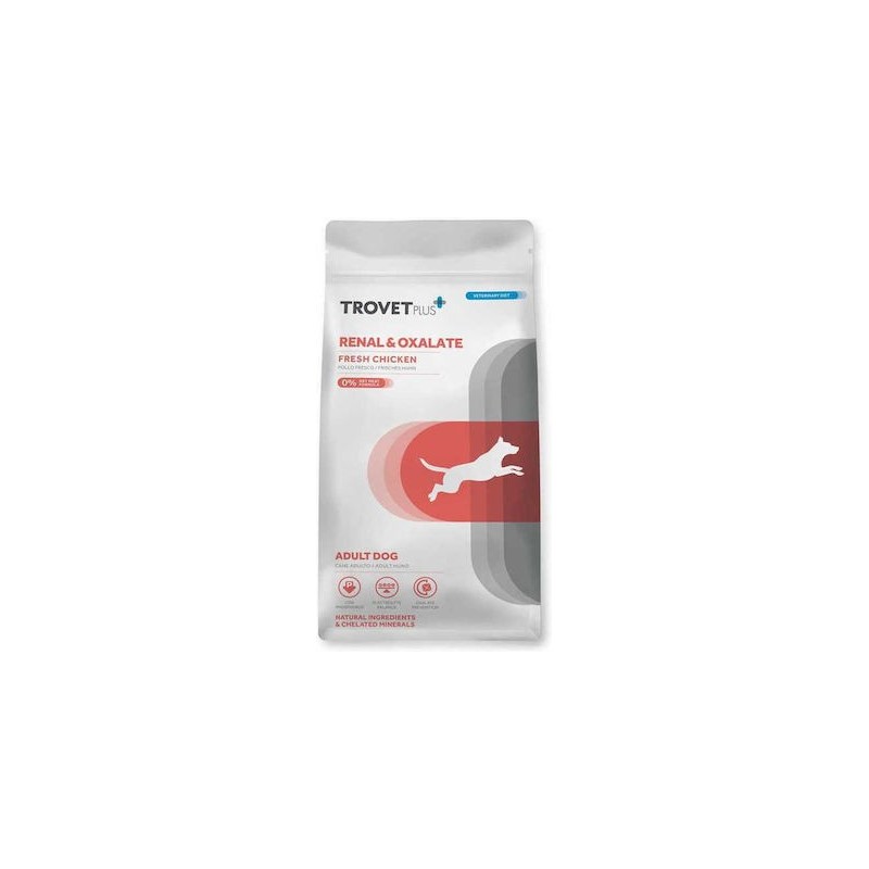 Trovet Plus Dog Renal & Oxalate Φρέσκο Κοτόπουλο 3KG