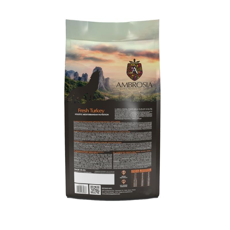 Ambrosia Mediterranean Diet Senior/Sterilized Γαλοπούλα 1,5kg