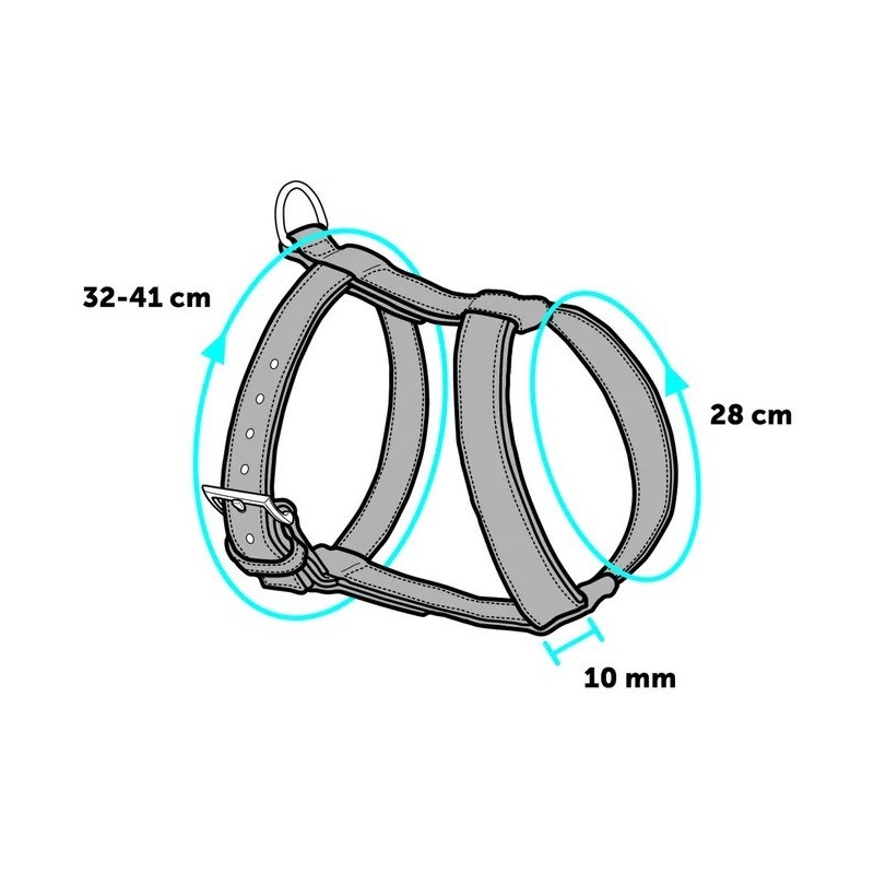 Flamingo Σαμαρακι Γατας Με Οδηγο Μαυρο/Κοκκινο 32-41/110Cm