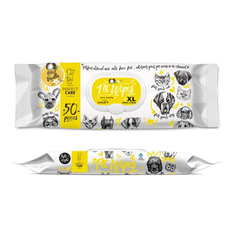 Perfect Care Μαντηλακια Καθαρισμου Coco Vanilla 50Τμχ