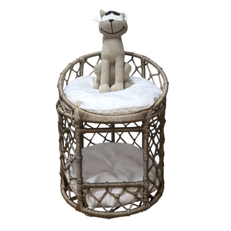 Paw Care Διπλη Φωλιά Καφε Ανοιχτο 60x46Cm