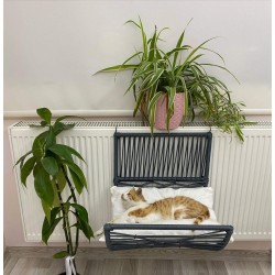 Paw Care Κρεμαστη Φωλιά Καλοριφερ Γκρι Ανοιχτο 65x43x30Cm 1264