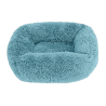 Denik Pets Γουνινο Antistress Fluffy Κρεβατι Ορθογώνιο Σκυλου-Γατας 65x55Cm Πετρολ
