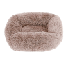 Denik Pets Γουνινο Antistress Fluffy Κρεβατι Ορθογώνιο Σκυλου-Γατας 65x55Cm Κρεμ