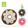 Nunbell Παιχνιδι Σκυλου Λουτρινο Donut 17Cm Γαλάζιο/καφε/ροζ