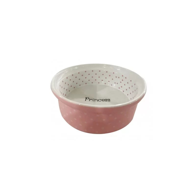 Paw Care Κεραμικό Μπωλ Ροζ Princess 700ml