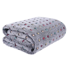 Denik Fleece Κουβερτα Γκρι Πουα 110x80cm