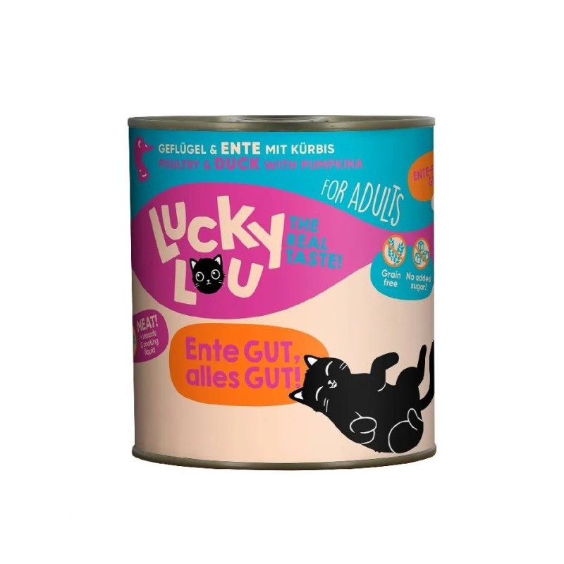 Lucky Lou LifeStage Adult Πουλερικά & Πάπια με Κολοκύθα 800gr