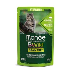 Monge Bwild Grain Free Φακελακι Γατας Αγριογουρουνο & Λαχανικα 85G 55070247