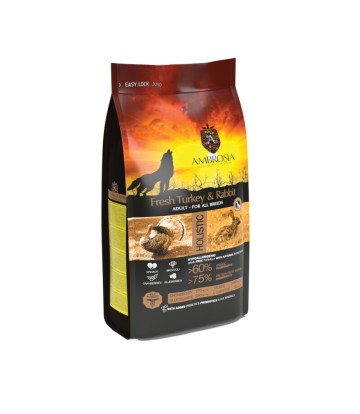 Ambrosia Adult Γαλοπούλα & Κουνέλι 2kg