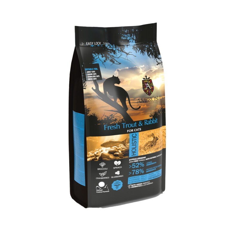 Ambrosia Sterilised Cat Fresh Trout & Rabbit 1,5kg