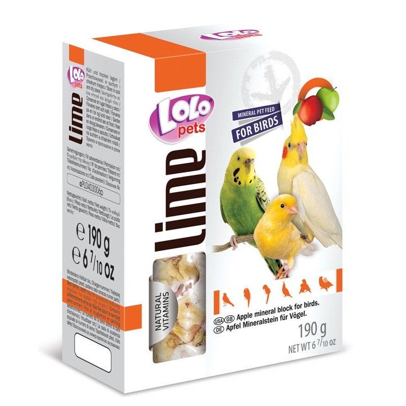 Lolo Pets Πετρα Ασβεστιου Πουλιων Με Μηλο 190G