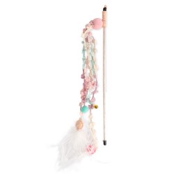 Afp Παιχνιδι Γατας Ραβδι Knotty Habbit Butterfly Wand Ροζ 50Cm