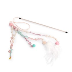 Afp Παιχνιδι Γατας Ραβδι Knotty Habbit Butterfly Wand Ροζ 50Cm