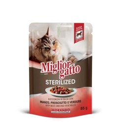 Miglior Gatto Sterilized Κομματακια Βοδινο Προσουτο Σε Σαλτσα 85G