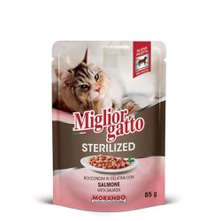 Miglior Gatto Sterilized Κομματακια Σε Ζελε Με Σολωμος 85G