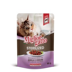 Miglior Gatto Sterilized Κομματακια Σε Σαλτσα Με Αρνι & Λαχανικα 85G