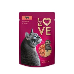 My Love Φακελακι Γατας Μοσχαρι Σε Σαλτσα 85G
