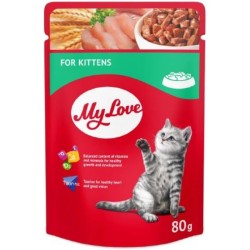 My Love Φακελακι Για Γατακια Κοτοπουλο 80G