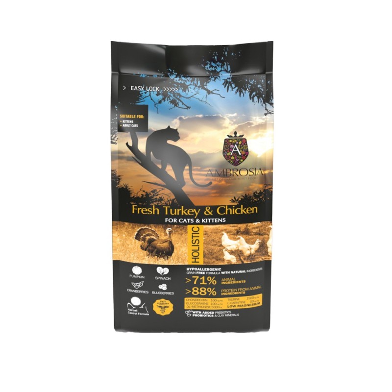 Ambrosia Kitten Fresh Turkey & Chicken 5kg