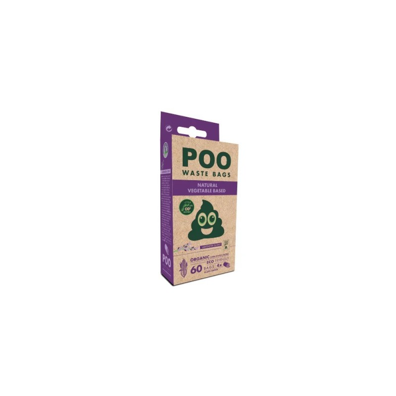 M-Pets Σακουλακια Υγιεινης Εco Friendly Λεβαντα 4x60Τμχ