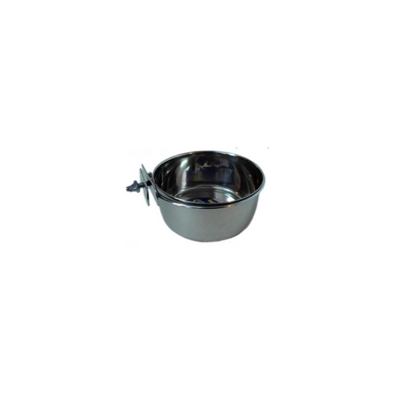 Pet Camelot Ατσαλινο Μπωλ Για κλουβι Βιδωτο 13.5Cm 590Ml