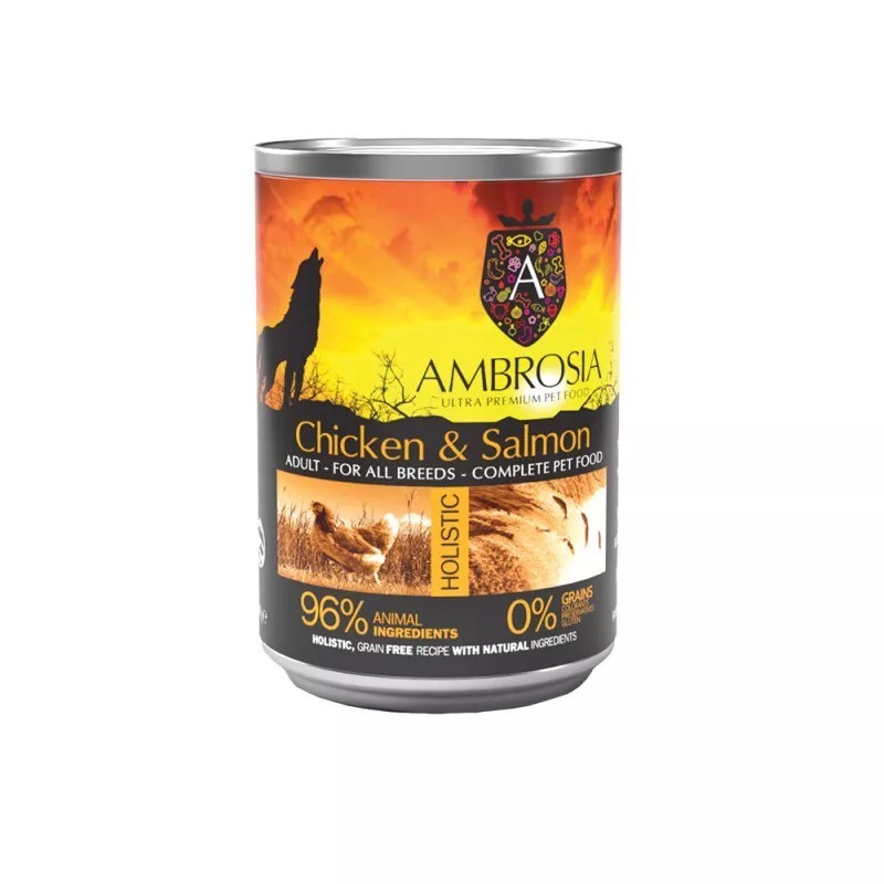 Ambrosia Grain Free Adult Salmon & Chicken 400G