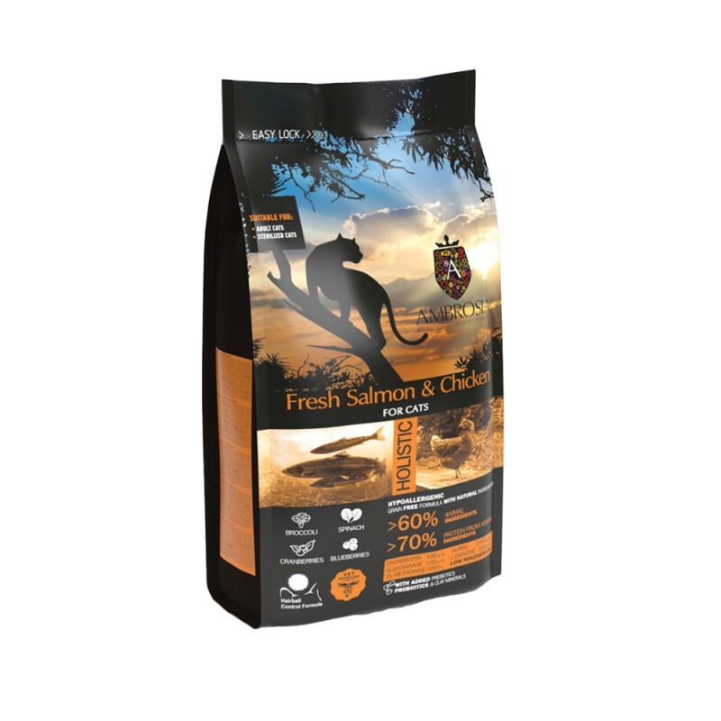 Ambrosia Sterilized Cat Fresh Salmon & Chicken 5Kg