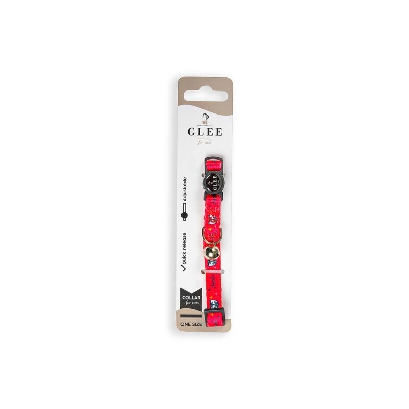 Glee Περιλαιμιο Με Κουδουνακι 10Mmx30Cm Meow