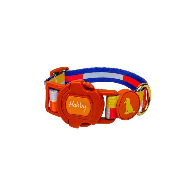 Habby Pet Περιλαιμιο Σκυλου 2Cm/27-37Cm Large Γραμμες