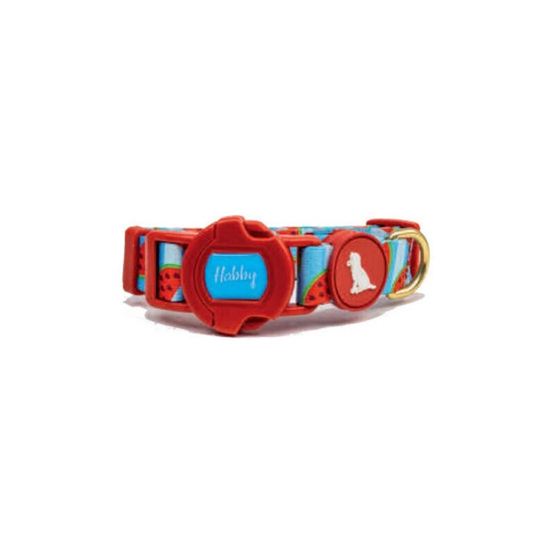 Habby Pet Περιλαιμιο Σκυλου 2Cm/27-37Cm Large Καρπουζι