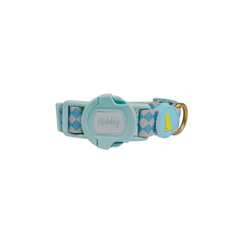 Habby Pet Περιλαιμιο Σκυλου 2Cm/27-37Cm Large Καρο