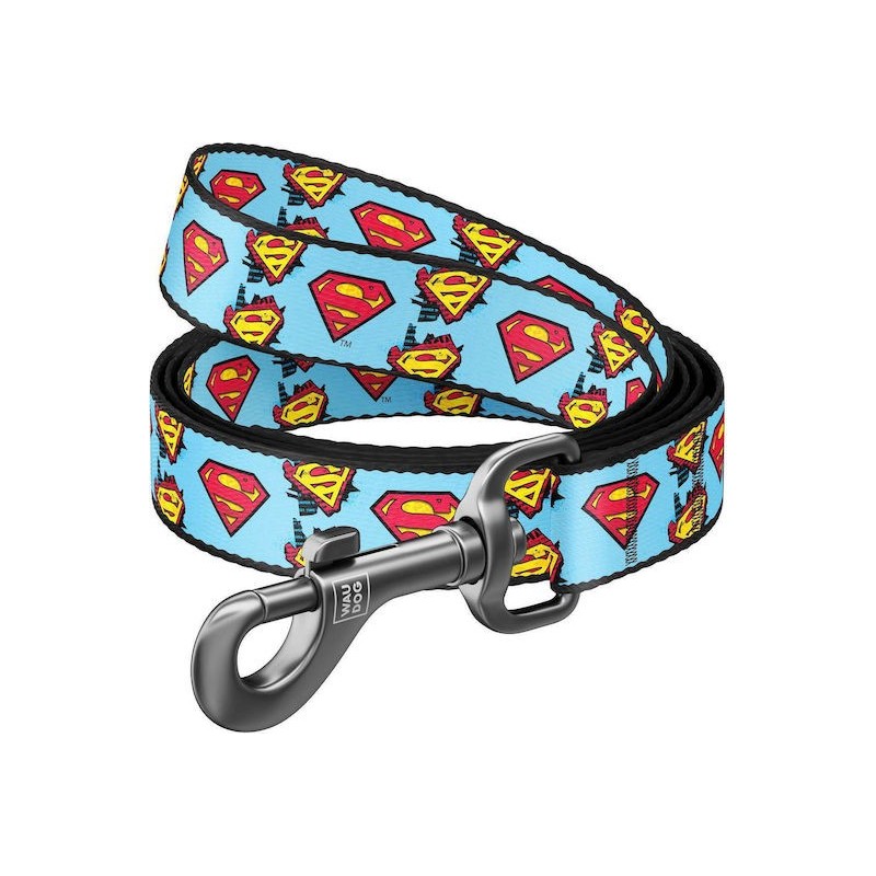 Waudog Οδηγος Σκυλου Superman Μπλε 20Mm X 122Cm