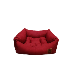 Pqp Κρεβατακι Μαλακο "Πουφ" Large Μπορντο 110 X 105 Cm PO.L.003