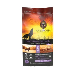 Ambrosia Ελάφι & Αρνί – Ξηρά Τροφή Σκύλου Χωρίς Σιτηρά | 2kg