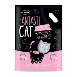 Pet Natura Fantasticat Αμμος Crystal Με Αρωμα Baby Powder 5Lt