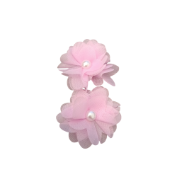 Κοκαλακια Μαλλιων Λουλουδι ροζ 2Τμχ